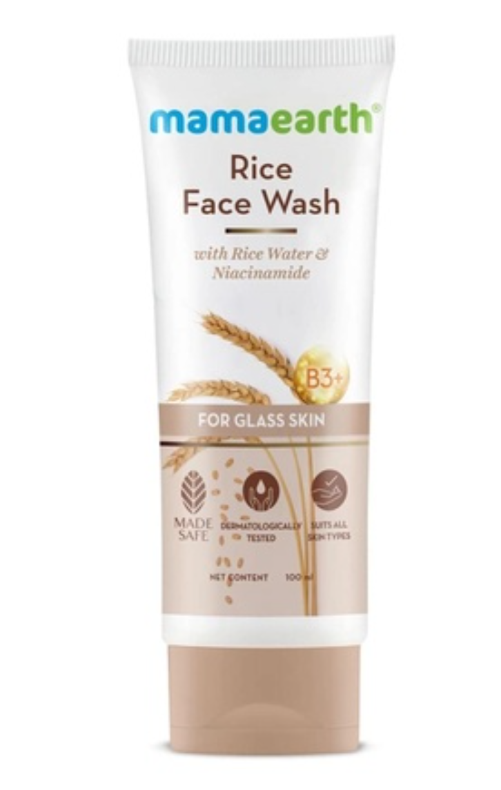 Mamaearth Rice Face Wash With Rice Water & Niacinamide 100ml